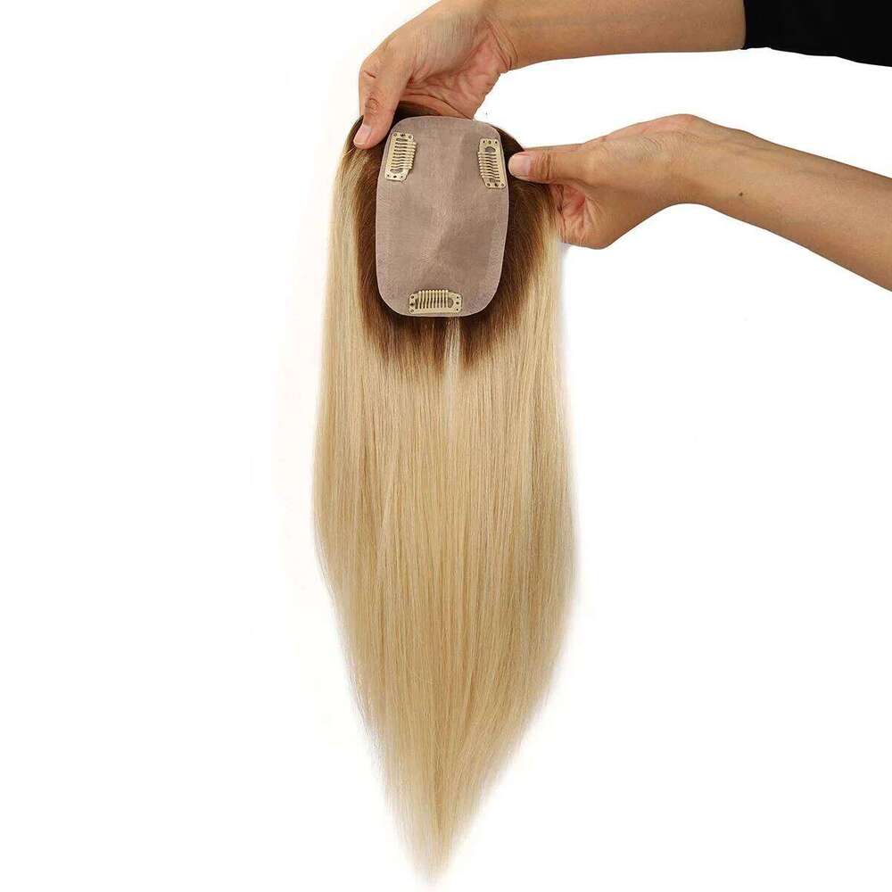 TopUnique Natural Looking for Women Human Piece Injection Silk Hair Topper