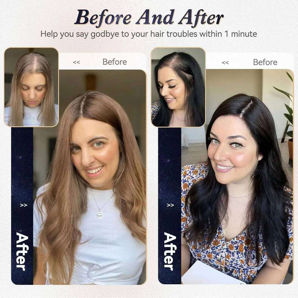 12 Inch Silk Base ombre Light Blonde No Bangs Straight Natural Human Hair Toppers for Women Daily Use