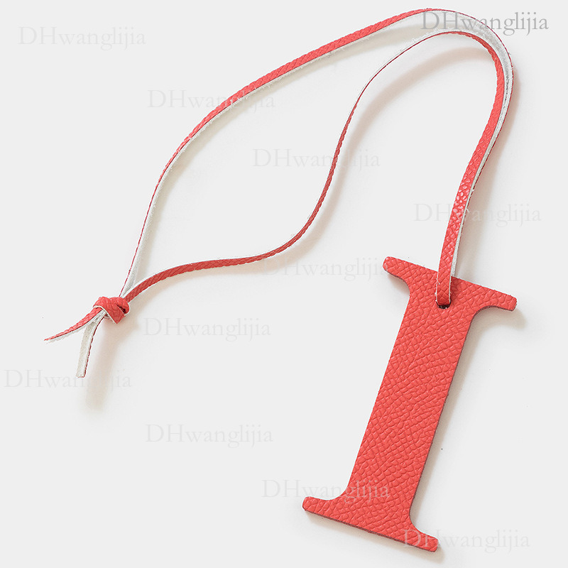 DH Luggage Accessories Live Broadcast Special English Uppercase Letter i Cowhide Accessories Windbox Bag Key Car Pendant