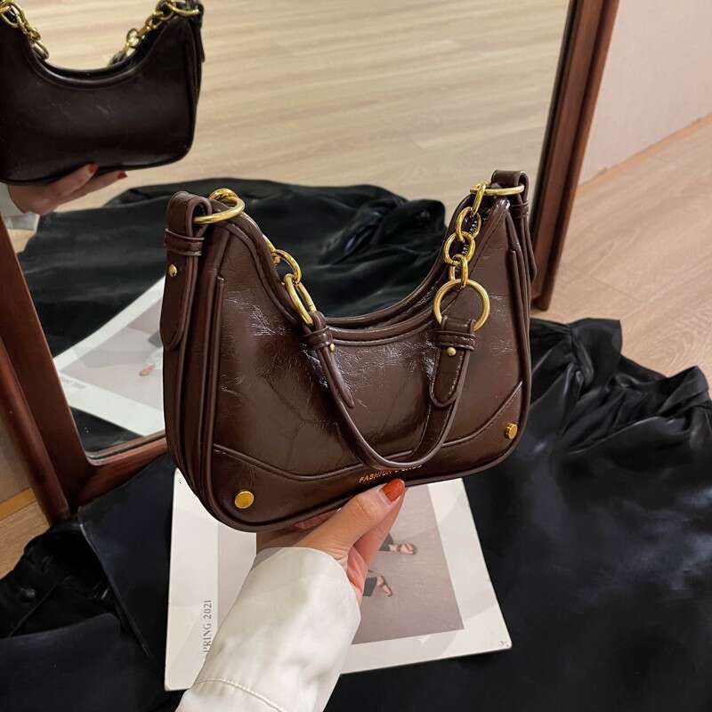 designer bag bag Underarm for Women, Handheld Trendy Fashion French Style High-end Versatile Chain Shoulder Crossbody Bag