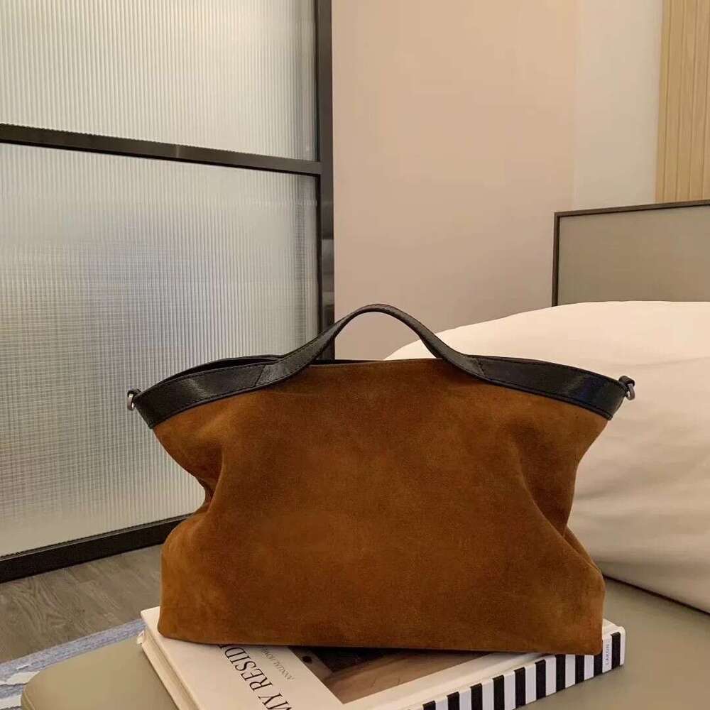 designer bag Luxury bag Genuine Leather Women's New Matte Cowhide Tote Simple Versatile Handbag Commuter Crossbody Large Bag