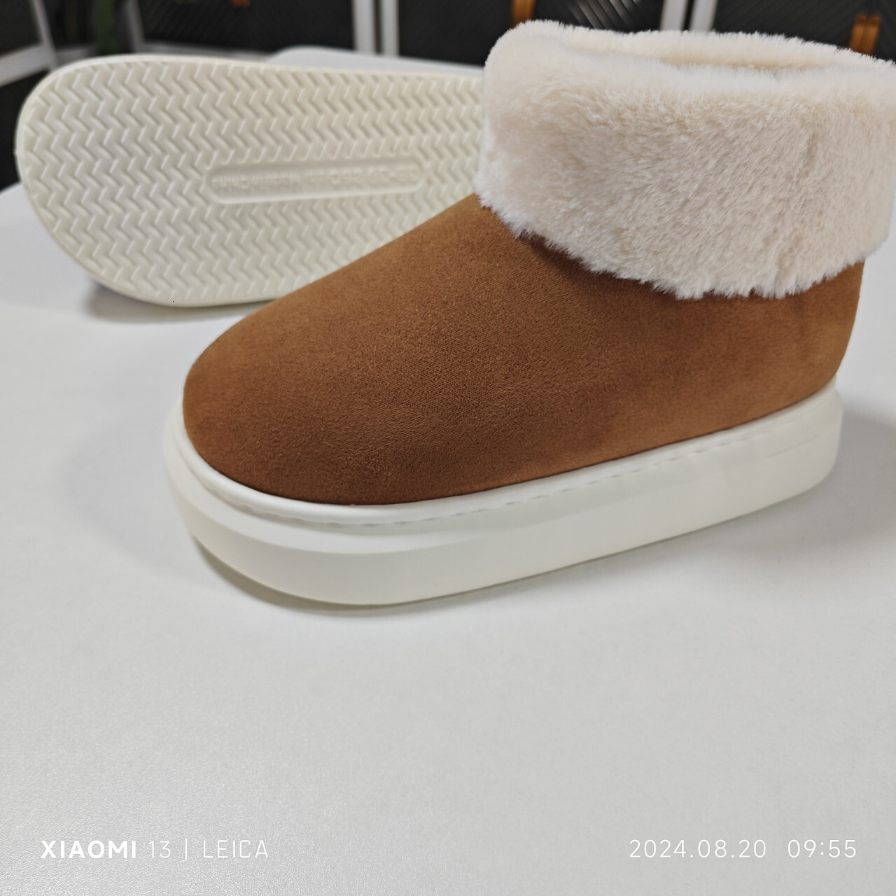2023 Winter Fleece-Lined Shoes for Men, Thickened Warm High-Top Snow Boots, Large Cotton Round-Toe Men's Plus Size Loafers ddmymarket