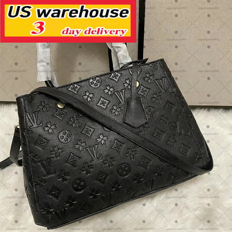 MM size 40156/M40995 Luxury designer bag Women Cross body Embossed Flower Handbag Shoulder Bags Composite Lady Clutch Tote Bag Female Coin Purse