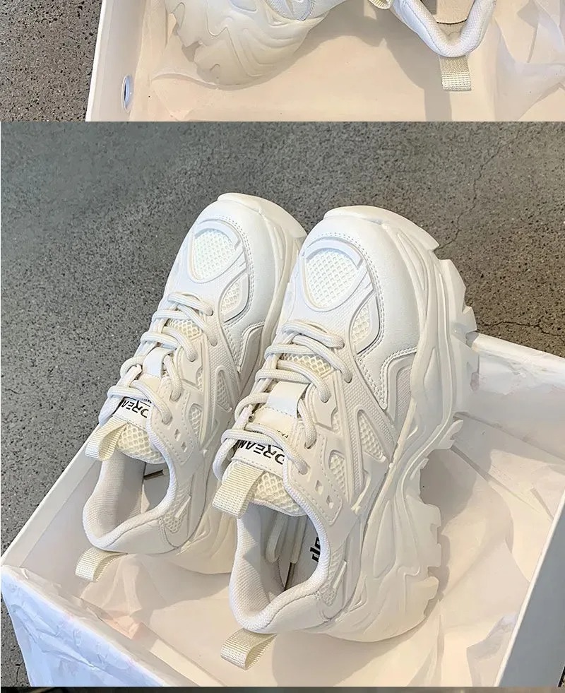 Women New Fashion Platform Sport Shoes Women 2024 New Summer Black Casual Chunky Sneakers Modern Ladies' Canvas Trainers Featuring Bold Colors Cu