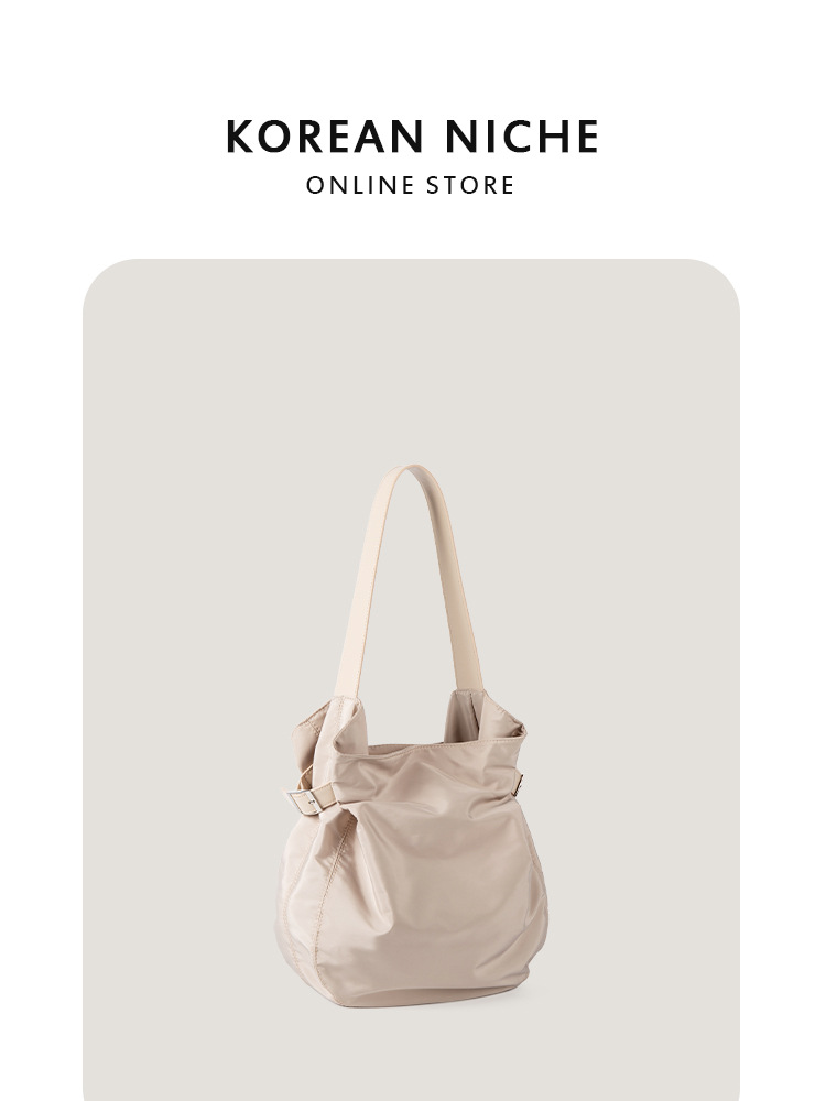 2025 New Style Niche Design Nylon Tote Bag Korean Version Large Capacity Fashionable And Versatile Women's Single-Shoulder Handbag