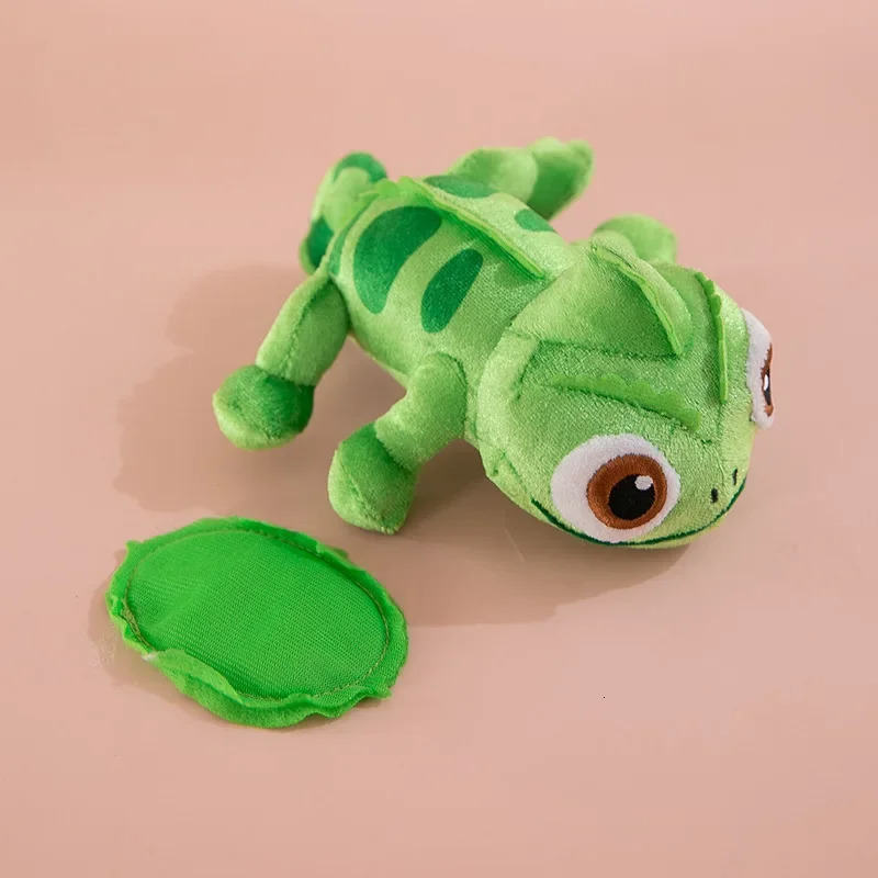 17cm Pascal Rapunzel Chameleon Lying Shoulder Plushie Toy Stuffed Doll Plush Toys Kawaii Pascal Decor Boys Girls Birthday Gifts 250922