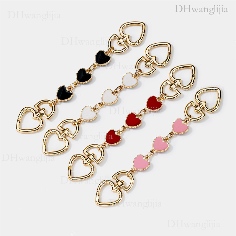 DH Luggage Accessories New Style Single Shoulder Crossbody Bag with Pendant Fashionable and Stylish Personality Hardware Heart Extension Chain Trendy