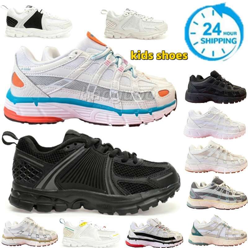 toddler shoe Designer P6000 Trainer Anthracite Grey Shadow grey Metallic Sier Triple White V5 kids Sneakers OutdoorTrainers Running Shoes