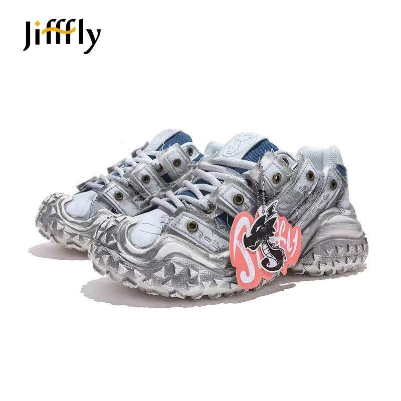 Jifffly Designer Women's Shoes 2025 Autumn/winter New Trendy Versatile Sneakers Casual And Sporty Dad Shoes With Tires Luxury Soles Luxury Soft S