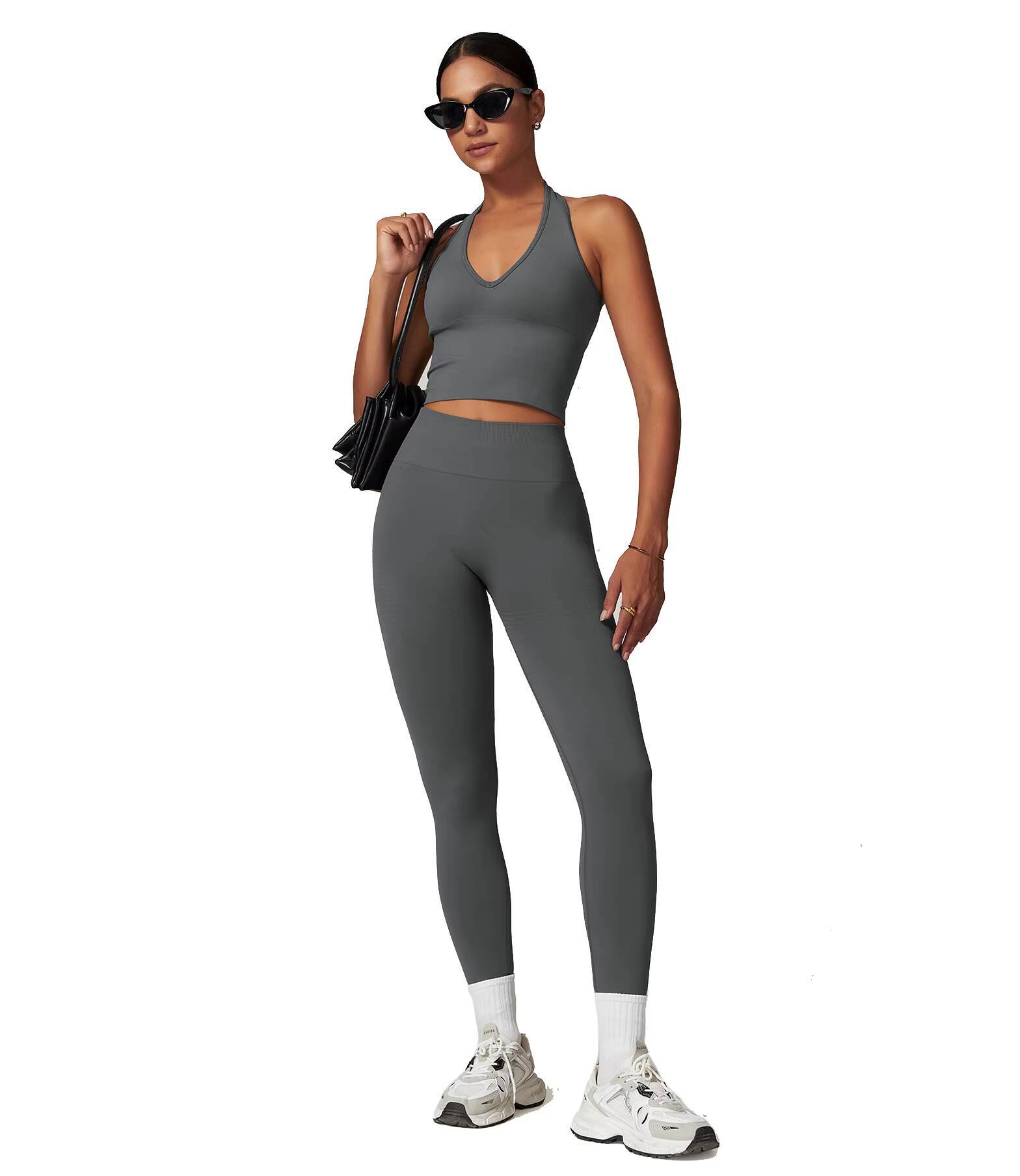 Womens Activewear Removable Chest Pad Tank Top Bra Jacket Yoga Sets Gym Fitness Shorts Leggings Clothes Workout Sets for Women