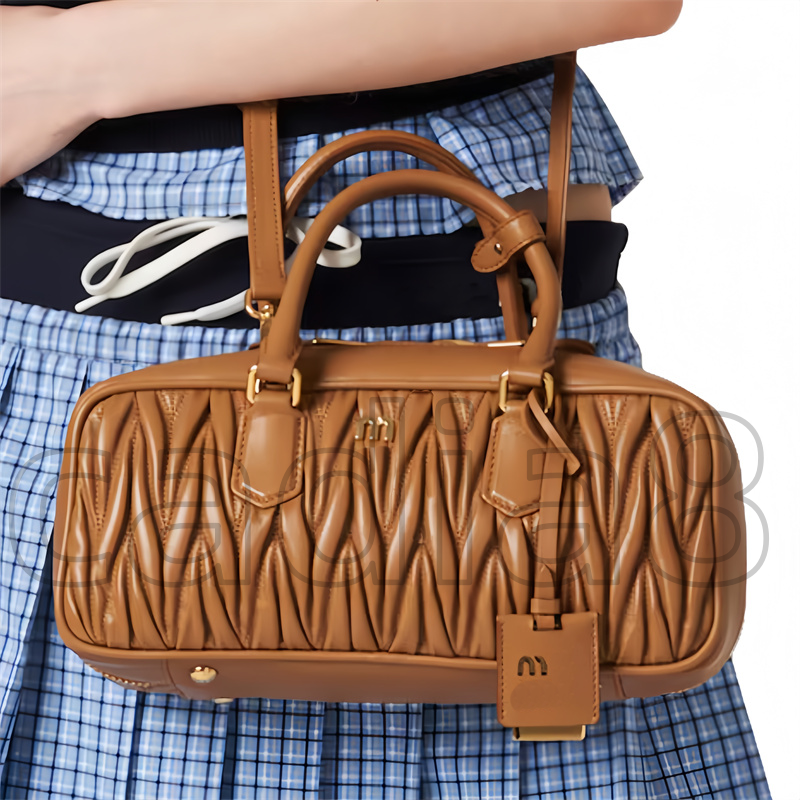 Top quality Handbag Designer bag Luxury Arcadie matelasse bowling bag Soft Sheepskin crossbody Shoulder Bag Womens mens Clutch tote bag leather Evening Bags