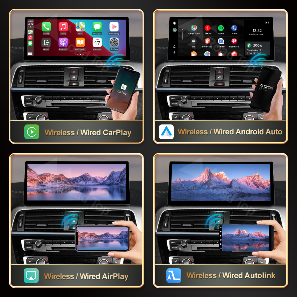 RoadTop 12.3 Wireless CarPlay Multimedia Linux Car Screen For BMW Series 1 2 3 4 F20 F21 F22 F45 F30 F31 F32 F33 F45 NBT EVO 2012-2019 - view 6