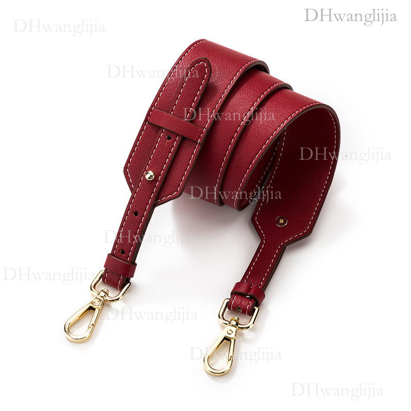 DH Luggage Accessories DH Luggage Accessories New Soft Cowhide Trendy Wide Universal Adjustable Length Single Shoulder Crossbody Bag Replacement Strap