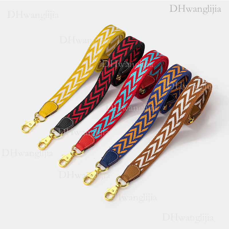 DH Luggage Accessories Cotton Thread Webbing Twill Thin Kelly Evelyn Single Crossbody Bag Wide Shoulder Strap