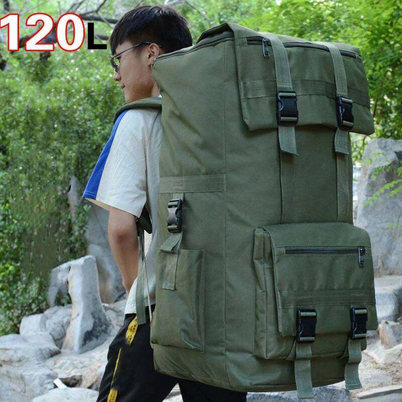 120L Men Hiking Camping Backpack Large Outdoor Climbing Trekking Travel Tactical Bags Lage Bag Shoulder