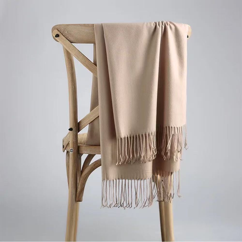 T1867 New Winter Style Solid Color Cashmere Scarf/Wrap, Korean Style, Unisex, Suitable for All Occasions