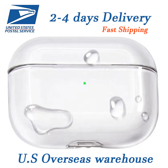 USA Stock For Airpods Pro 3 Air Pods 2 4 Air max Earphones Airpod Bluetooth Headphone Accessories Solid Silicone Cute Protective Case Wireless Charging Box TPU Case
