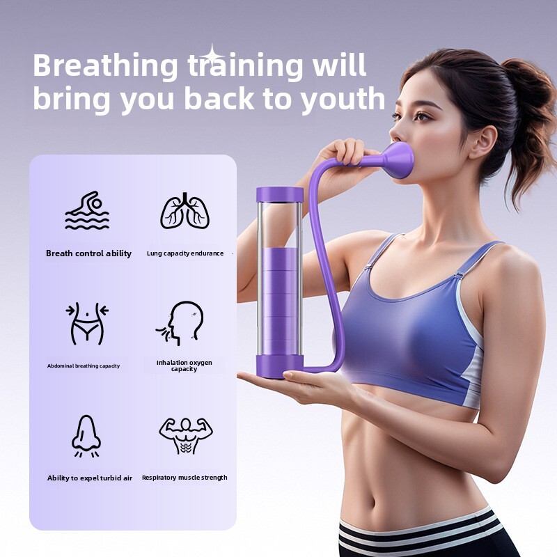 Breathing Dumbbell Lung Capacity Compound Slim Belly Trainer Fiess Equipment