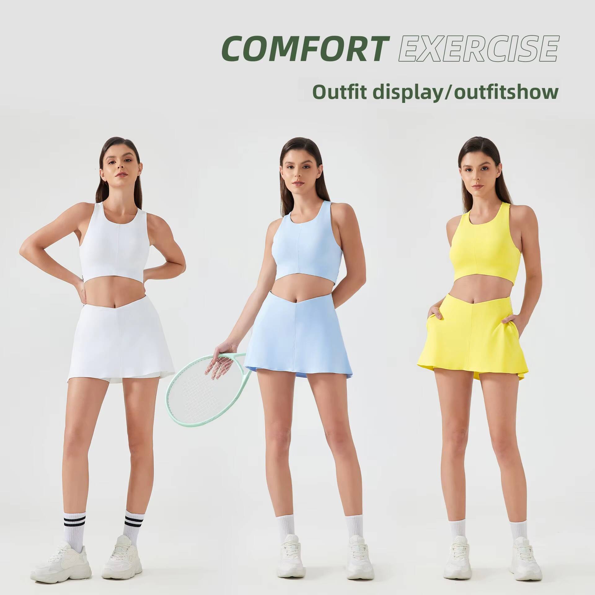 Womens HighIntensity Sporty VestStyle Running Sports Fitness Bra New Summer Yoga PushUp Bra AdjustedStraps Solid D25020