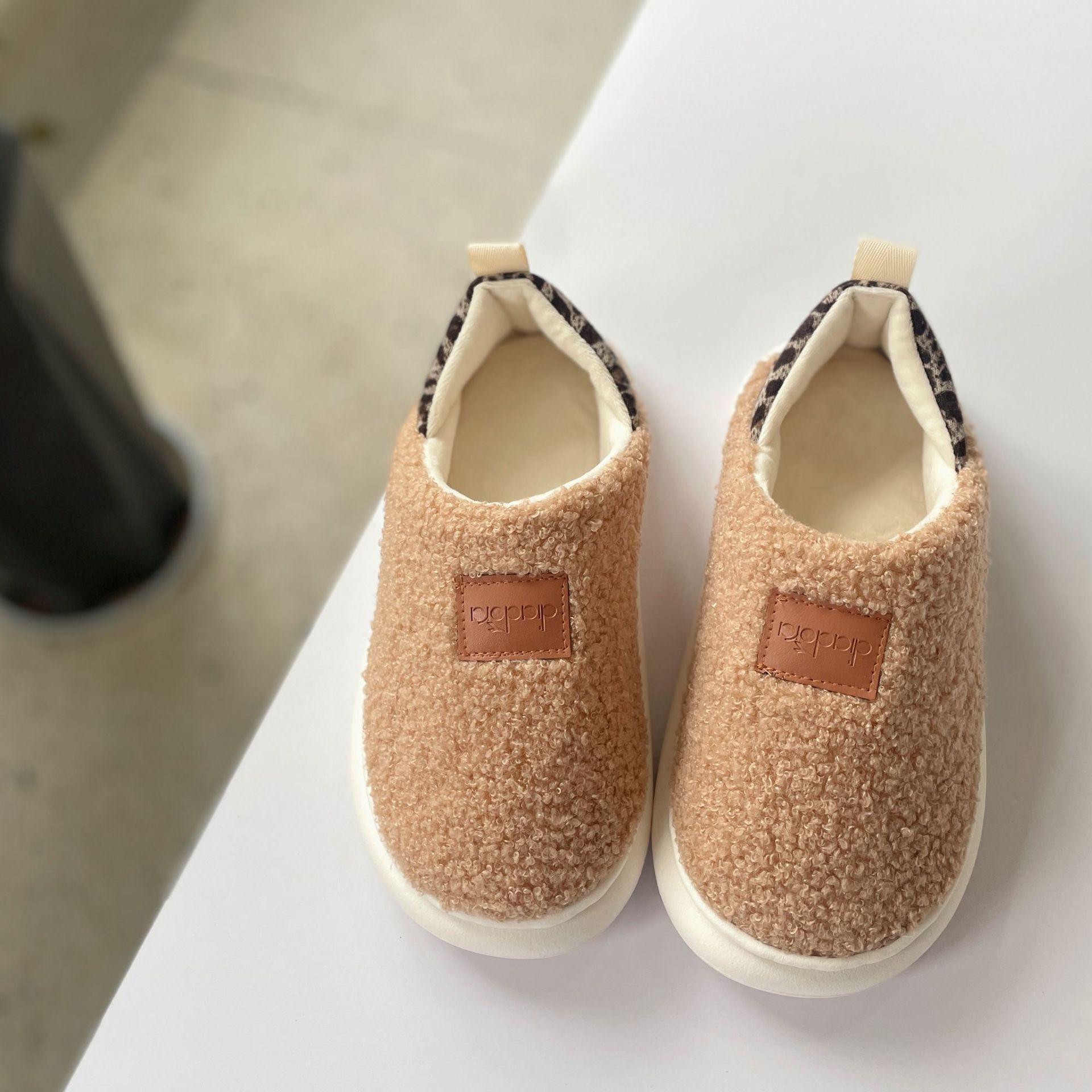 Autumn Winter Teddy Fleece Four Seasons Indoor and Outdoor Dual-Wear Maternity Cotton Elderly Shoes Men's Slippers ddmymarket