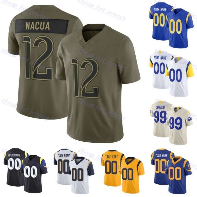 Olive Salute to Service Jersey Matthew Stafford Puka Nacua Davante Adams Jimmy Garoppolo Kobie Turner Quentin Lake Troy Reeder Blake Tutu Atwell Whittington Higbee