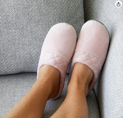 Super Soft Plaid Memory Foam Slippers ddmymarket