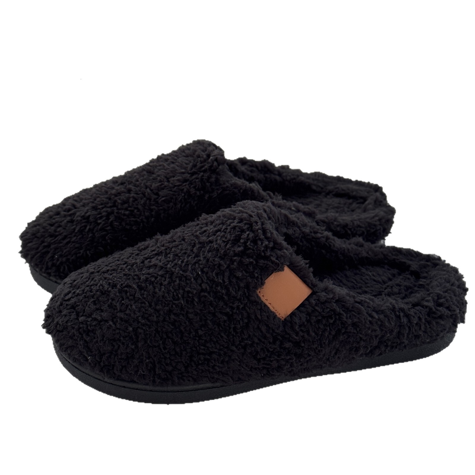 Cotton Velvet Leather Label TPR Soft Bottom plaid Men and Women Same Style Home Slippers ddmymarket