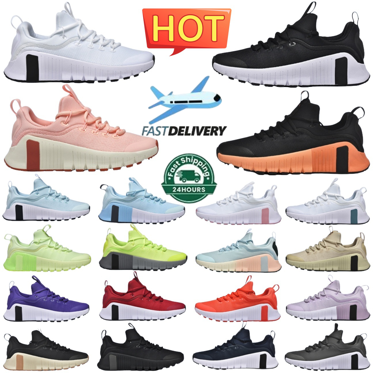 Designer Running Shoes Free Metcon 6 Marathon 6s Men And Women Trainers Iron Grey Desert Sand University Gold Triple Black Outdoor Sneakers Shoes Size 36-45