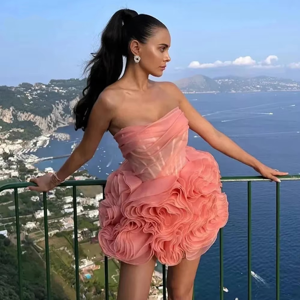 Elegant Bodycon Short Homecoming Dresses for Teen Princess Mini Cocktail Engagement Birthday Prom Party Graduation Hoco Dress BQ47