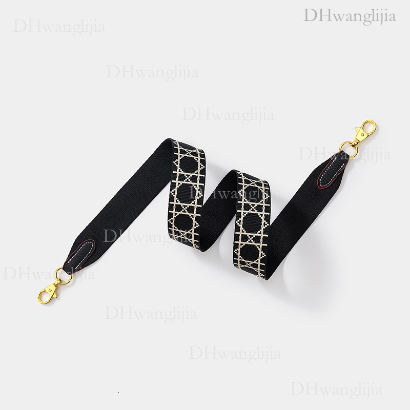 DH Luggage Accessories Wide Shoulder for Classic Princess Diana Bag Fashion Replacement Strap Embroidered