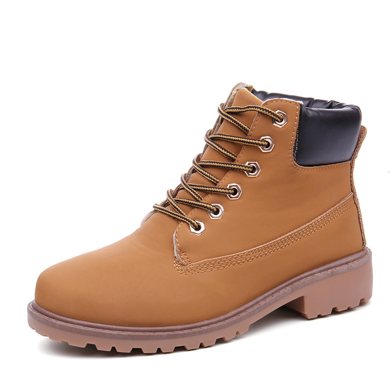 Designer boots Large Yellow Warm and anti slip Martin Work Shoes Men's Boots