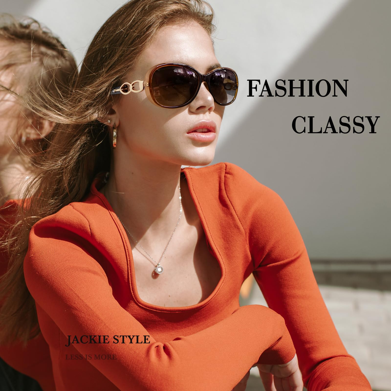 Sunglasses Womens Polarized Trendy Oversized Sun Glasses Fashion Ladies Shades 100% UV400