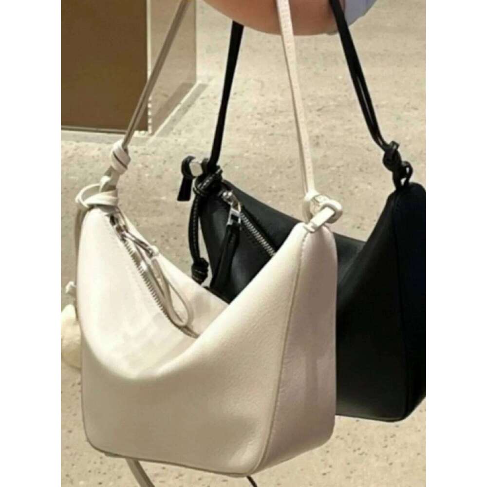 2024 New Genuine Leather-Underarm Fem Faion Small Cro Crossbody Bag Soft Leather Hobo Thin Single Oulder Ha...