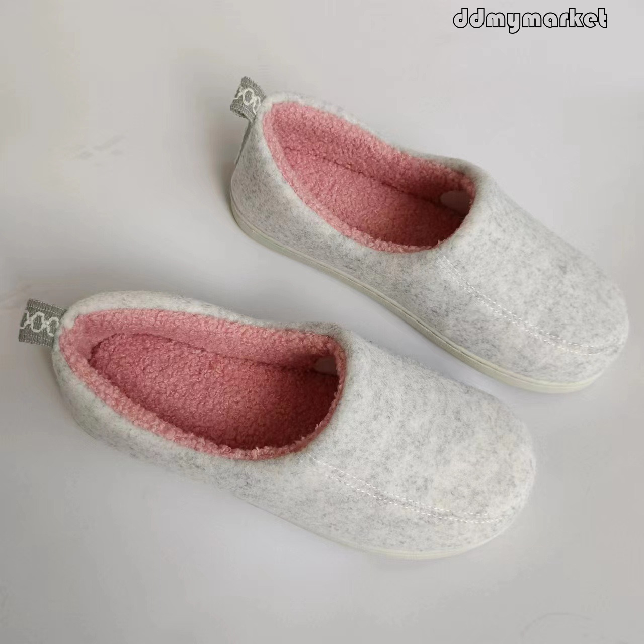 Cotton Felt Surface Teddy Warm Autumn Winter Home Office Indoor and Outdoor Silent Non-Slip Closed-Back Maternity Shoes ddmymarket
