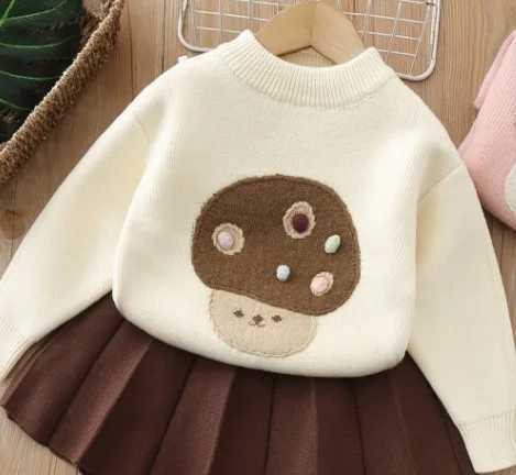 Suit 2025 Autumn and Winter New Childrens Clothing Korean Style Girl Baby Fashion Cute Round Neck Sweater Short Skirt Two Sets L2509262GQW