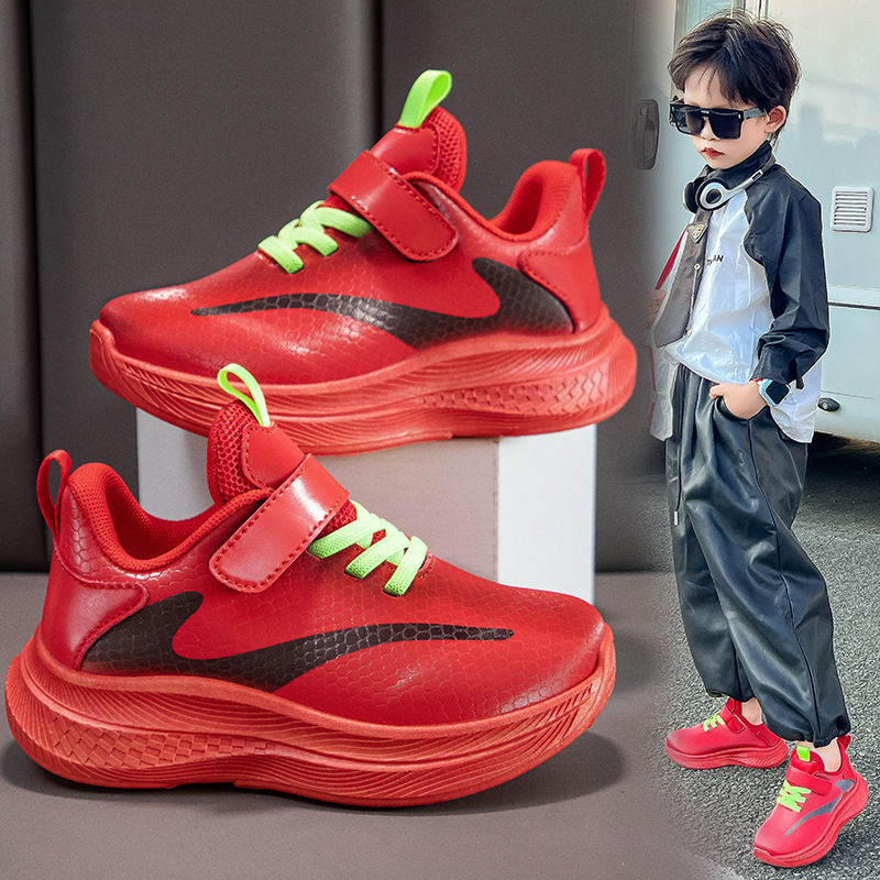 New children's trendy and versatile white women's shoes breathable children's shoes autumn and winter sports children's shoes mesh