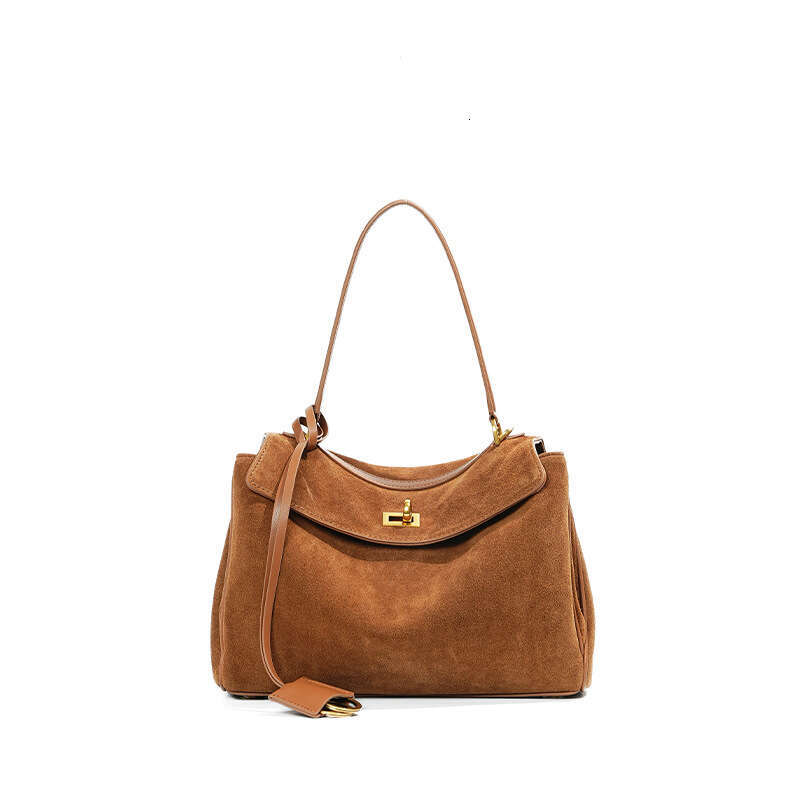 designer bag Luxury bag Suede High-End Underarm Women, Niche Handbag, New Large Capacity Genuine Leather Tote Bag for Women
