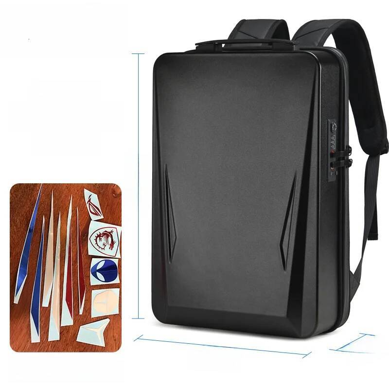 New 7 Inch Alien Cuter Men's Faion Simple Busin Double oulder Bag Hard ell Lo Waterproof Bapa for Travel high-quality