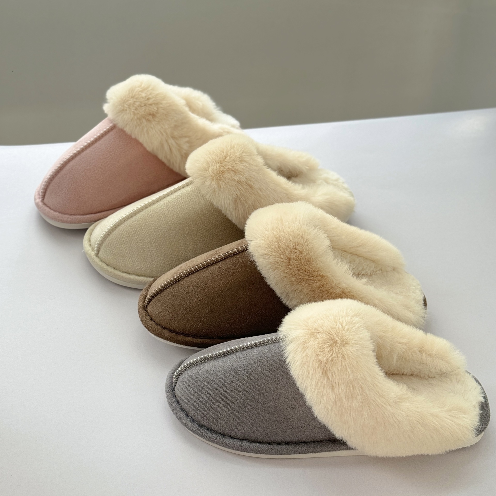 Large Opening Home for Men and Women Indoor Outdoor Warm Cotton Slippers ddmymarket