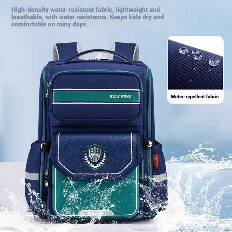 New Fashionable Backpack for Students in Grades 1-6 Lightweight Multi-Compartment Design with Large Capacity