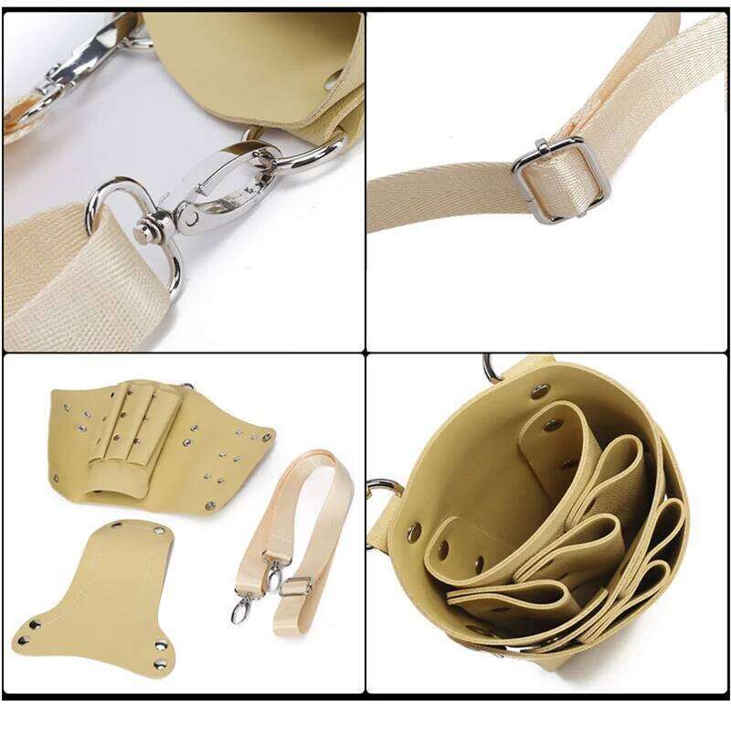 Designer Bags 1Pc PU Leather Hairdressing Scissors Holster Pouch With Clips Comb - Hair Scissor Waist Belt Bag For Salon Barbers 3 Colors Hot Selling