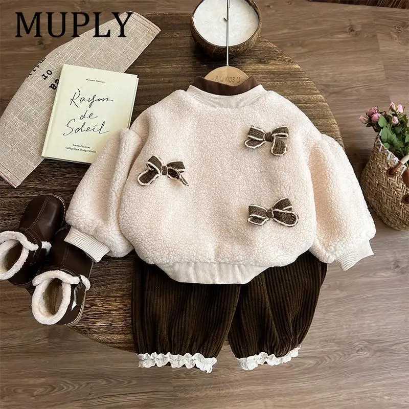 2Pcs Children Clothing Set Girl Casual Clothes Kids Fashion Coat And Pants Baby Autumn Winter Tracksuits L2509266W7S