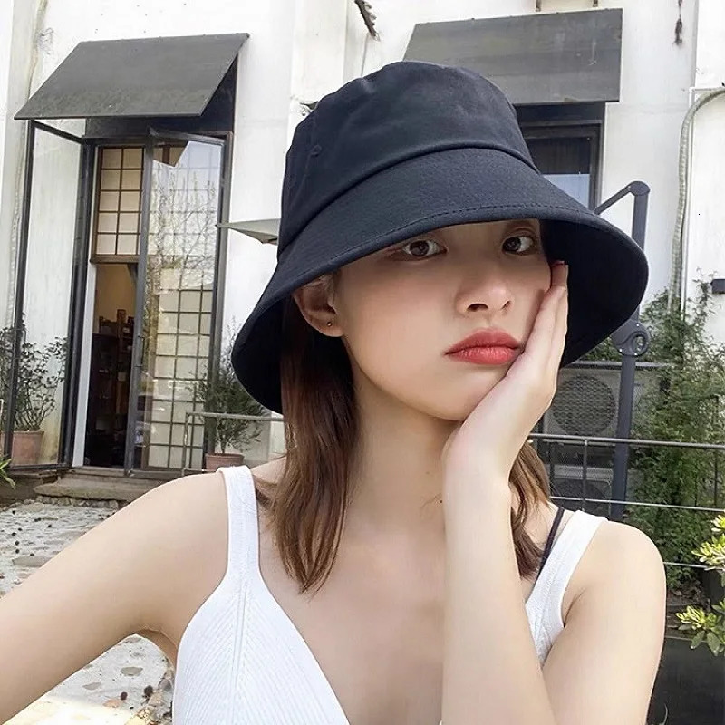 Summer Foldable Bucket Hat Unisex Outdoor Sunscreen Cotton Fishing Hunting Cap Men Basin Chapeau Sun Prevent Hats for Women 250919