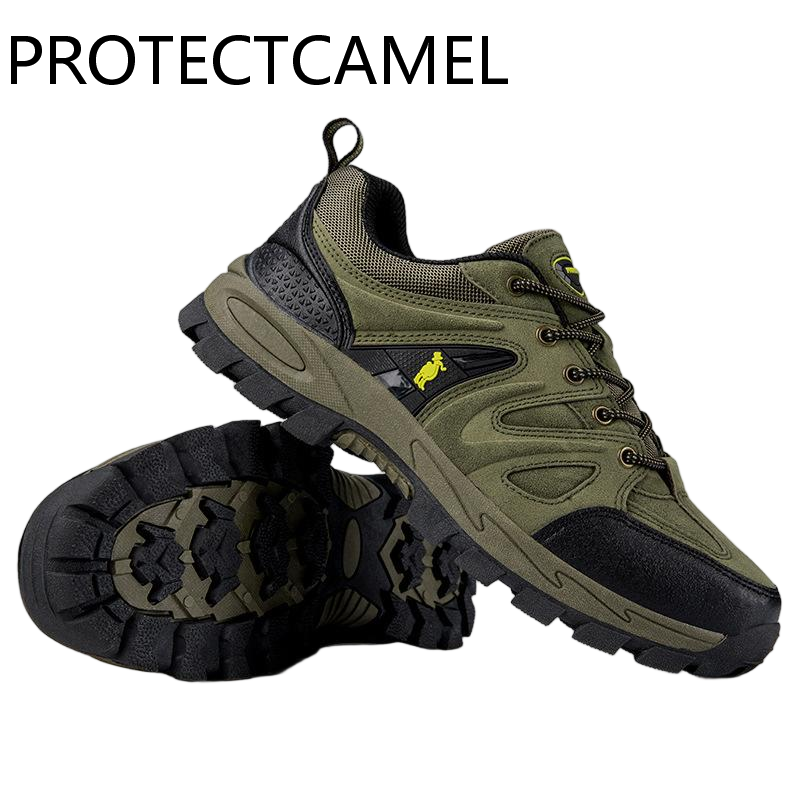 PROTECTECCAMEL New Designer Outdoor Sports Shoes Luxurious Anti Slip Travel Hiking Shoes Breathable Mesh Lightweight Wear-resistant Labor Protection S