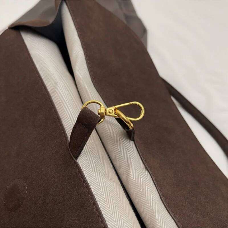 Classic Faux Suede Handbags Women England Style Elegant Shoulder Bags Big Solid Designer Casual Totes Lady Retro Female Packages