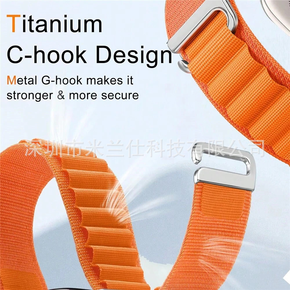 Alpine Loop Strap For Apple Watch Band 49mm 44mm 45 40 41 42 46 38 mm Bracelet Correa IWatch Ultra Series 10 9 8 7 SE 6 5 4 3 2