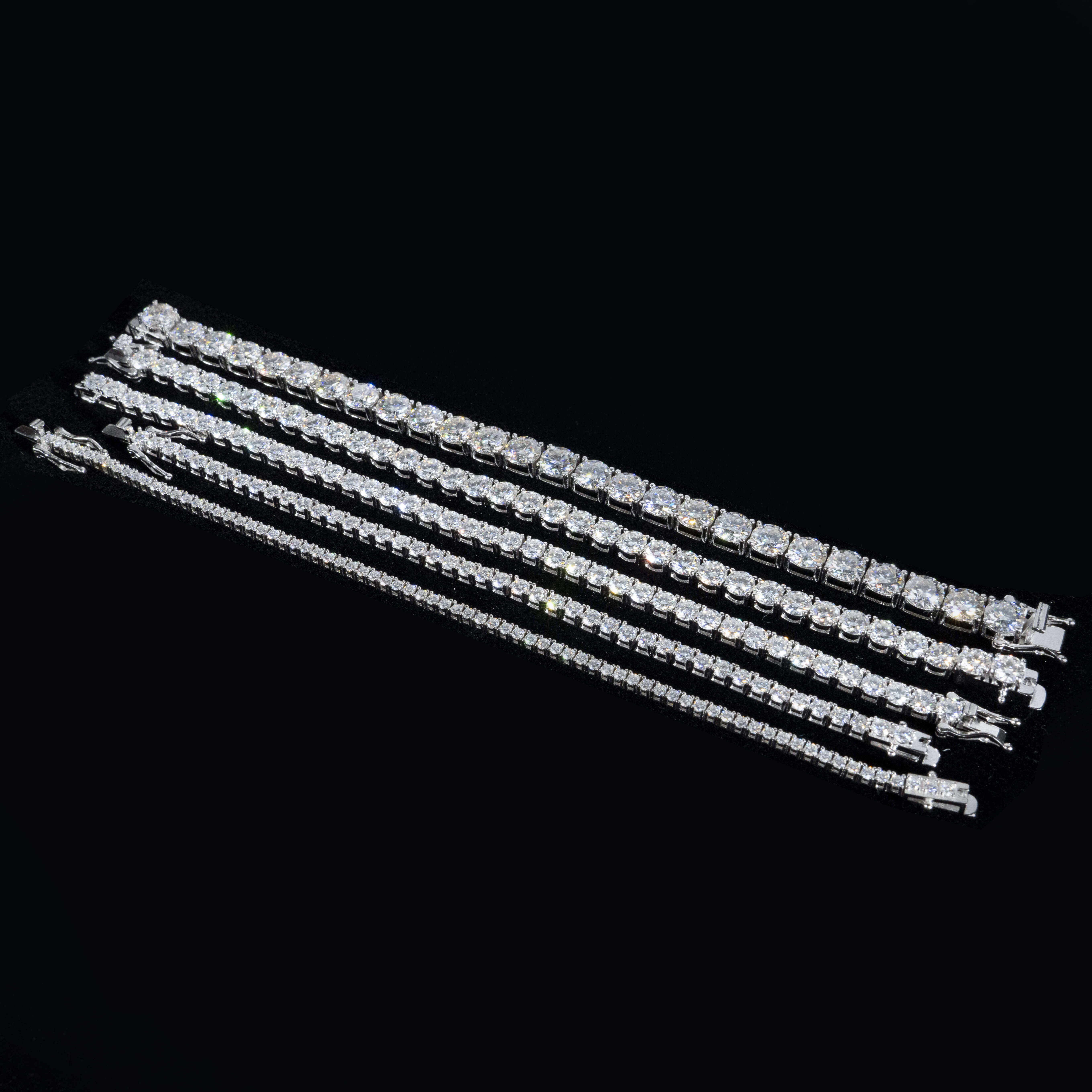 Wholesale Price Sterling Silver 925 Tennis Bracelet Necklace Hip Hop Iced Out Jewelry 5A Quality CZ Stone Zircon Tennis Chain