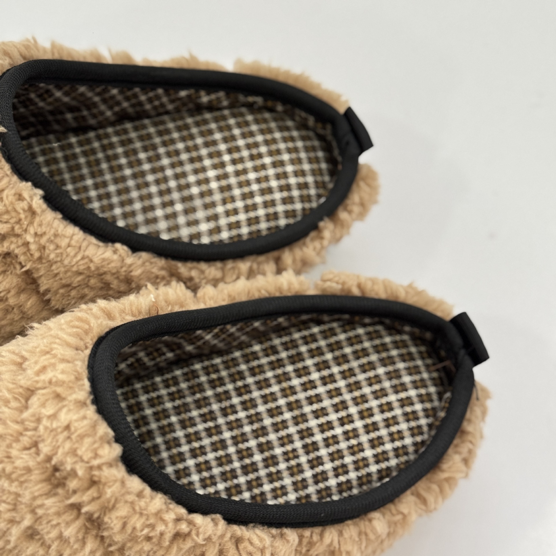 Silent Soft Sole Non-Slip Furry Lamb Wool Elastic Strap Elderly Home Cotton Slippers Warm Indoor ddmymarket