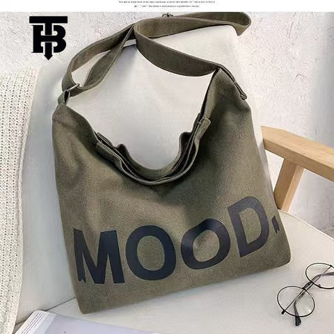TB BHULAMTE Designer Bag 2025 New Women's Luxury Bag Bag Men's Crossbody Bag Large Capacity Canvas Bag For Class Female Student Korean Style