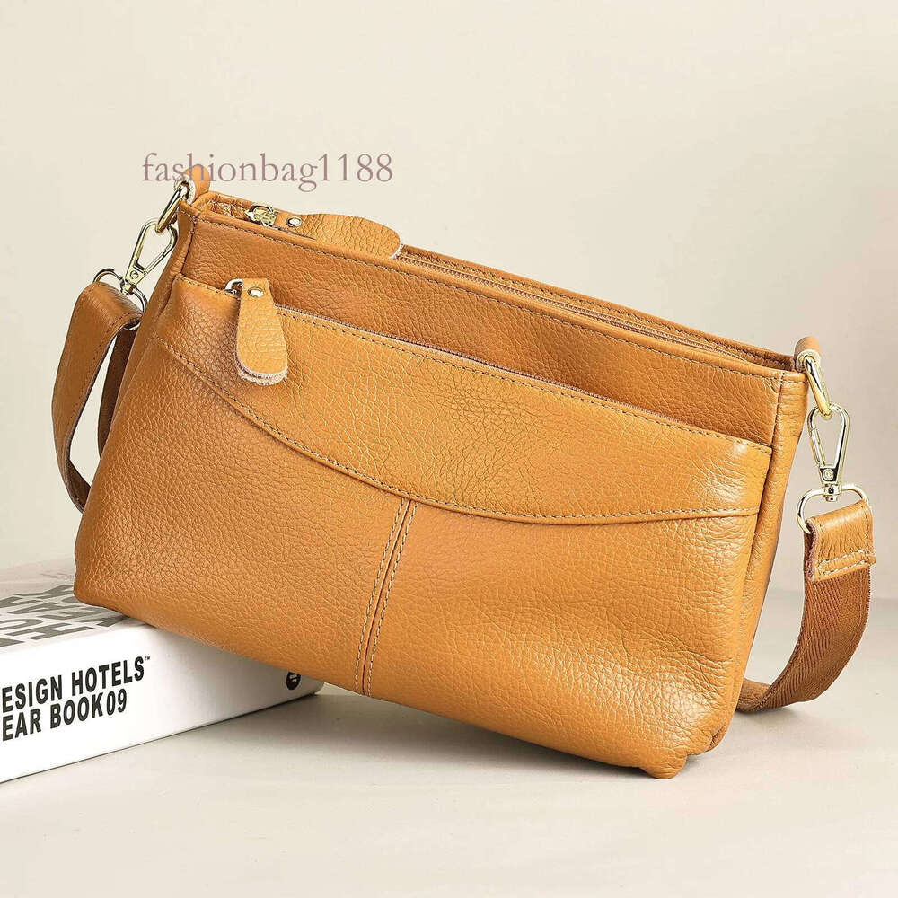 Genuine Leather Women's High Quality Women Crossbody Bag Trendy Designer Cowhide Female Shoulder Bags